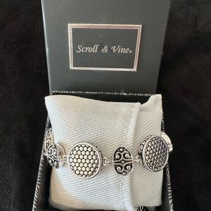 Scroll & Vine Toggle Bracelet NWT